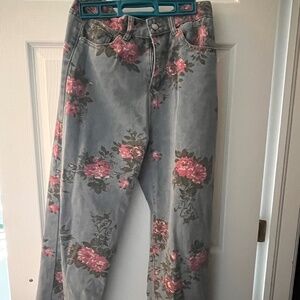 Flower jeans